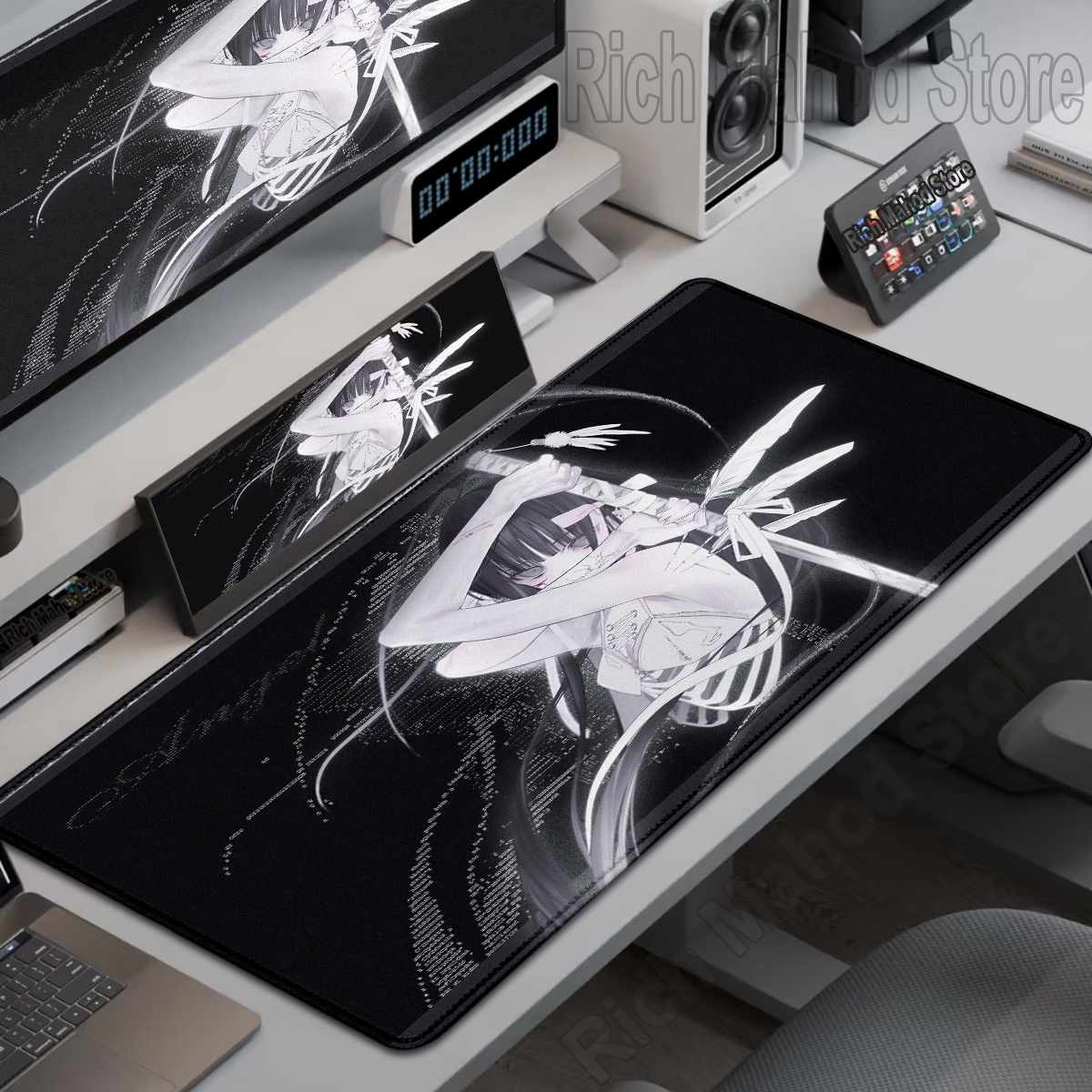 Gaming Accessories Girls - Black White Skeleton Sword Girls Mouse