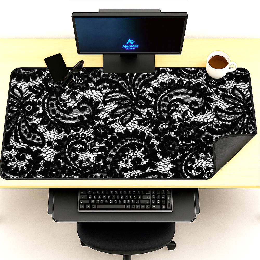 Gaming Accessories Very - Gothic Lace Desk Mat Gaming Office