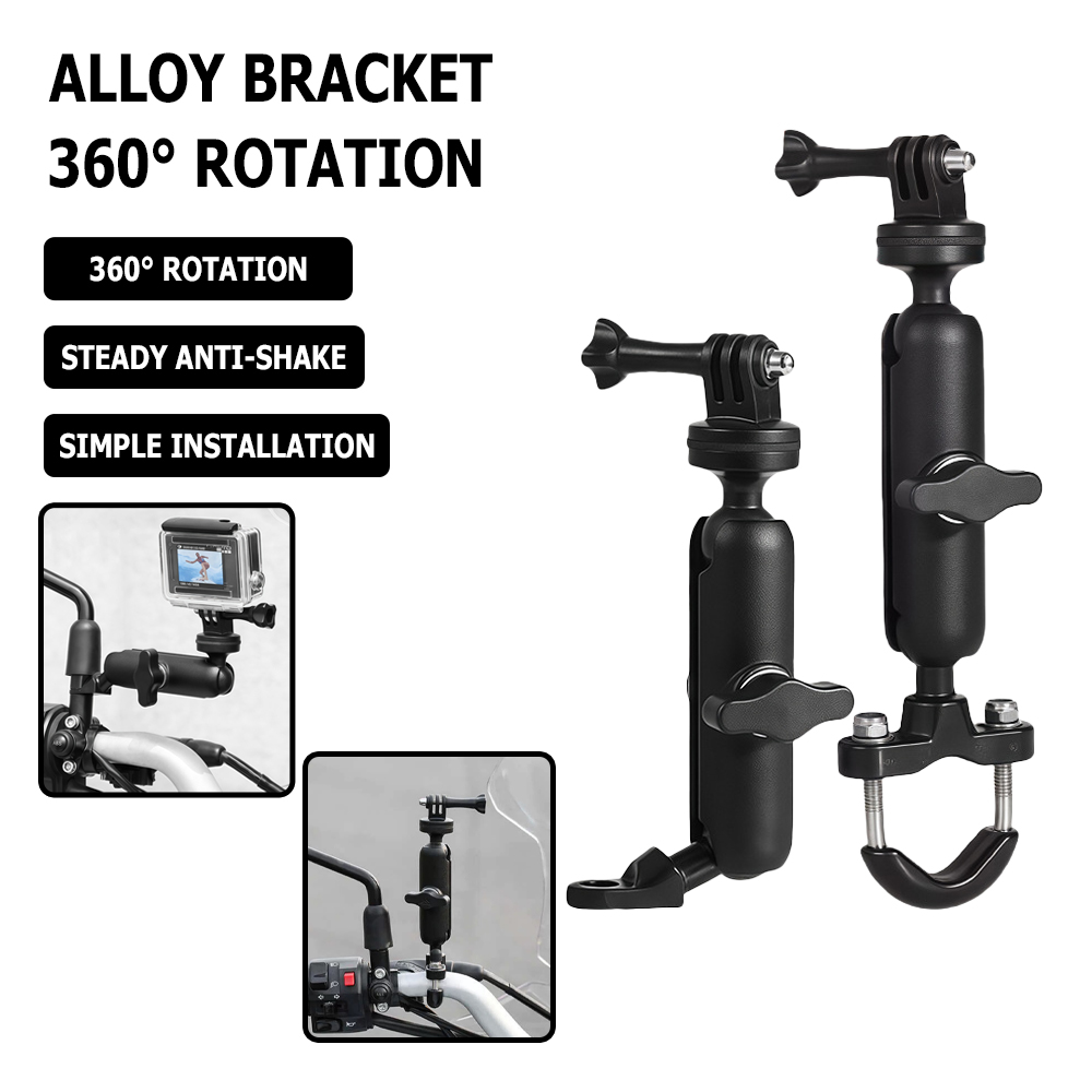 Essential Gaming Accessories - Motorcycle Action Camera Mount Bike Handlebar