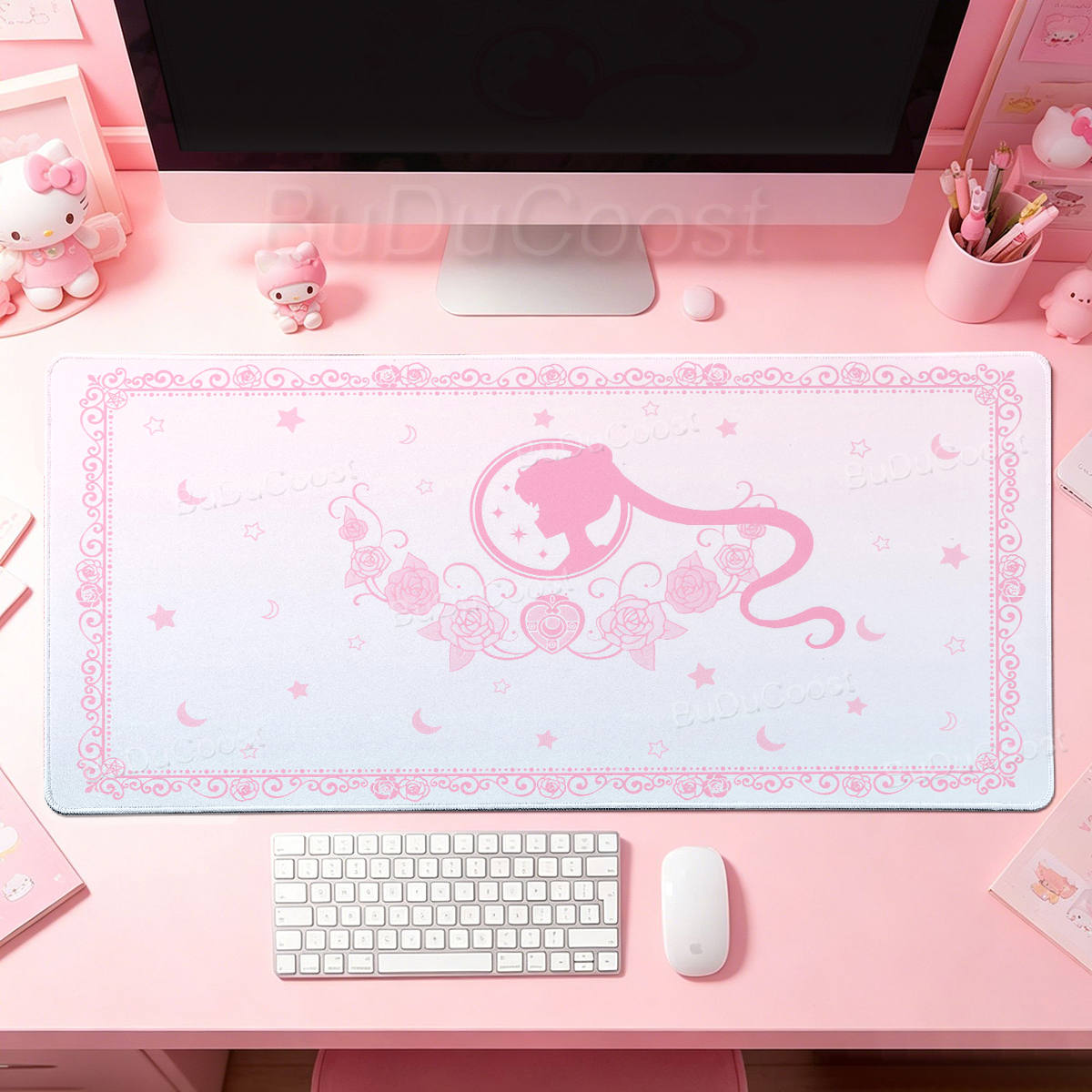 Gaming Accessories Girls - Kawaii Anime Girls Pink Mouse Pad