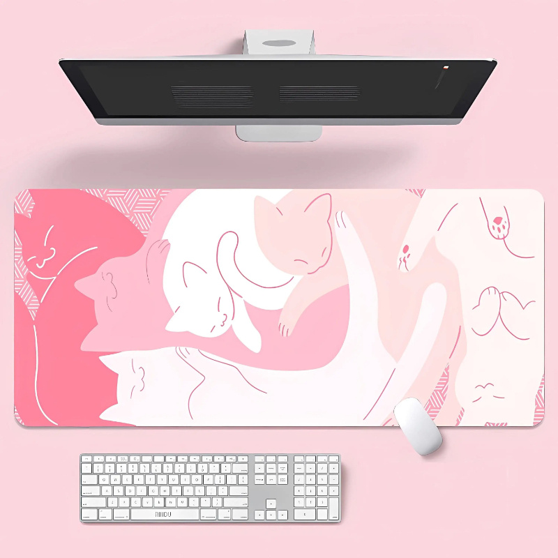 Kawaii Pink Cat Large Mouse Pa - Gaming Accessories Very 리뷰 및 가격