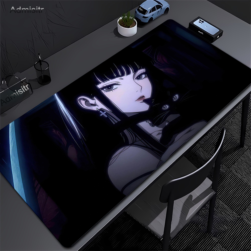 Black Anime Dark Girl Table Ma - Gaming Accessories Girls 리뷰 및 가격