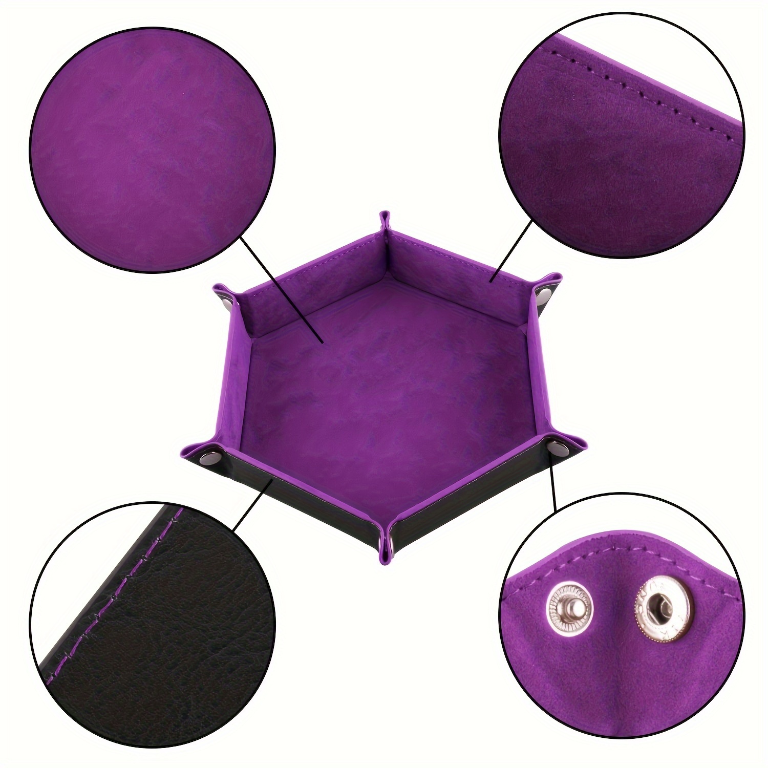 1pc Classic Hexagon Dice Tray, - Essential Gaming Accessories 리뷰 및 가격