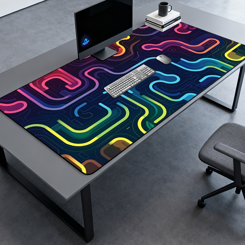 Neon Circuit Desk Mat Extended - Gaming Accessories Very 리뷰 및 가격