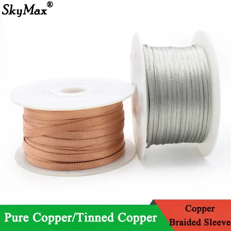2M/5M Tinned Plating Copper Br - Cable Sleeve Braided 리뷰 및 가격