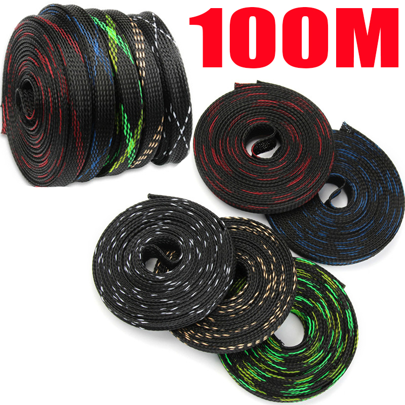 20/50/100M PET Expandable Brai - Cable Sleeve Braided 리뷰 및 가격