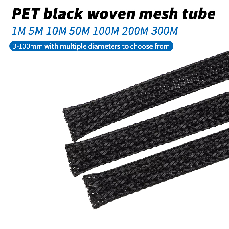 Black Nylon Braided Cable Slee - Cable Sleeve Braided 리뷰 및 가격