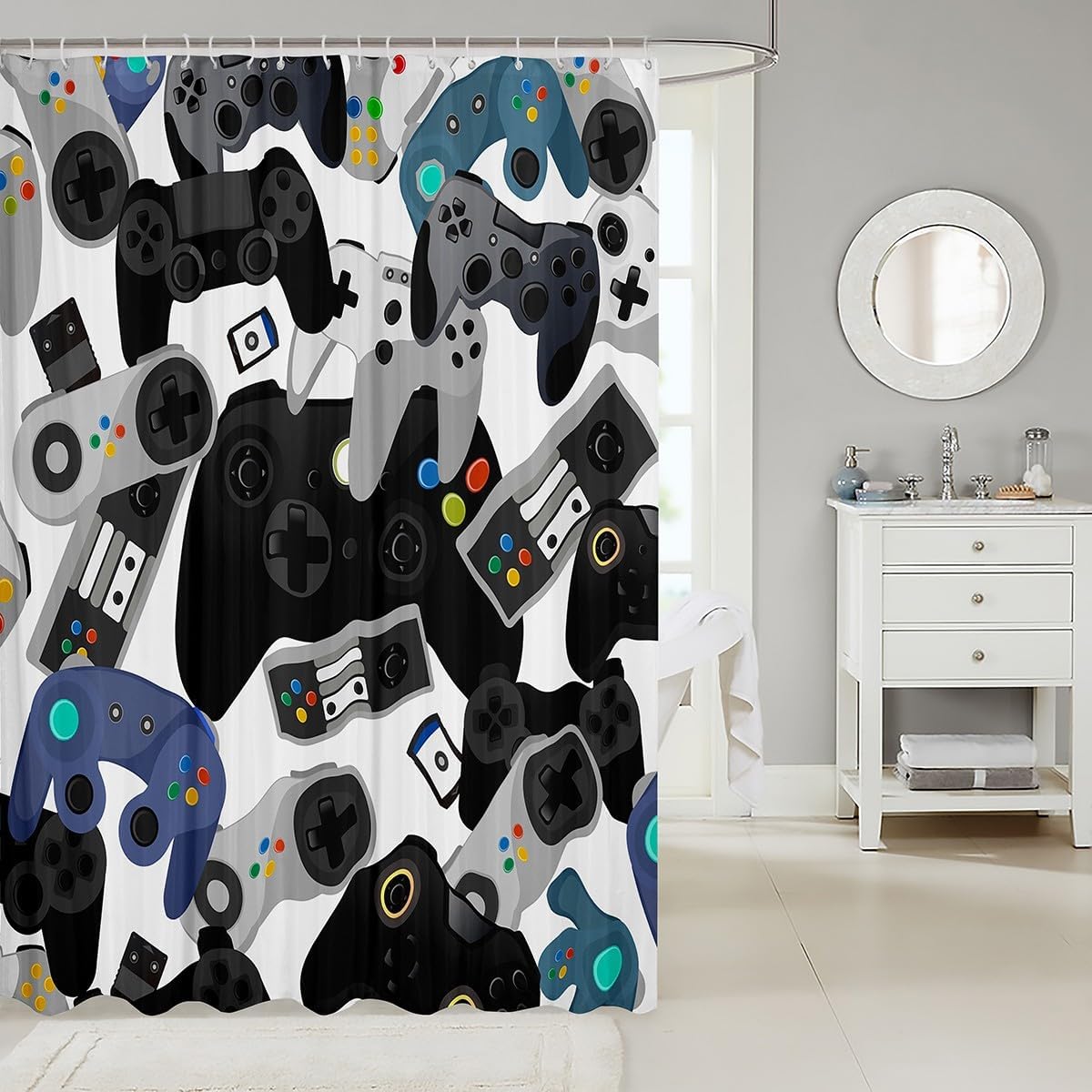 Castle Fairy Gamer Shower Curt - Gaming Accessories Boys 리뷰 및 가격