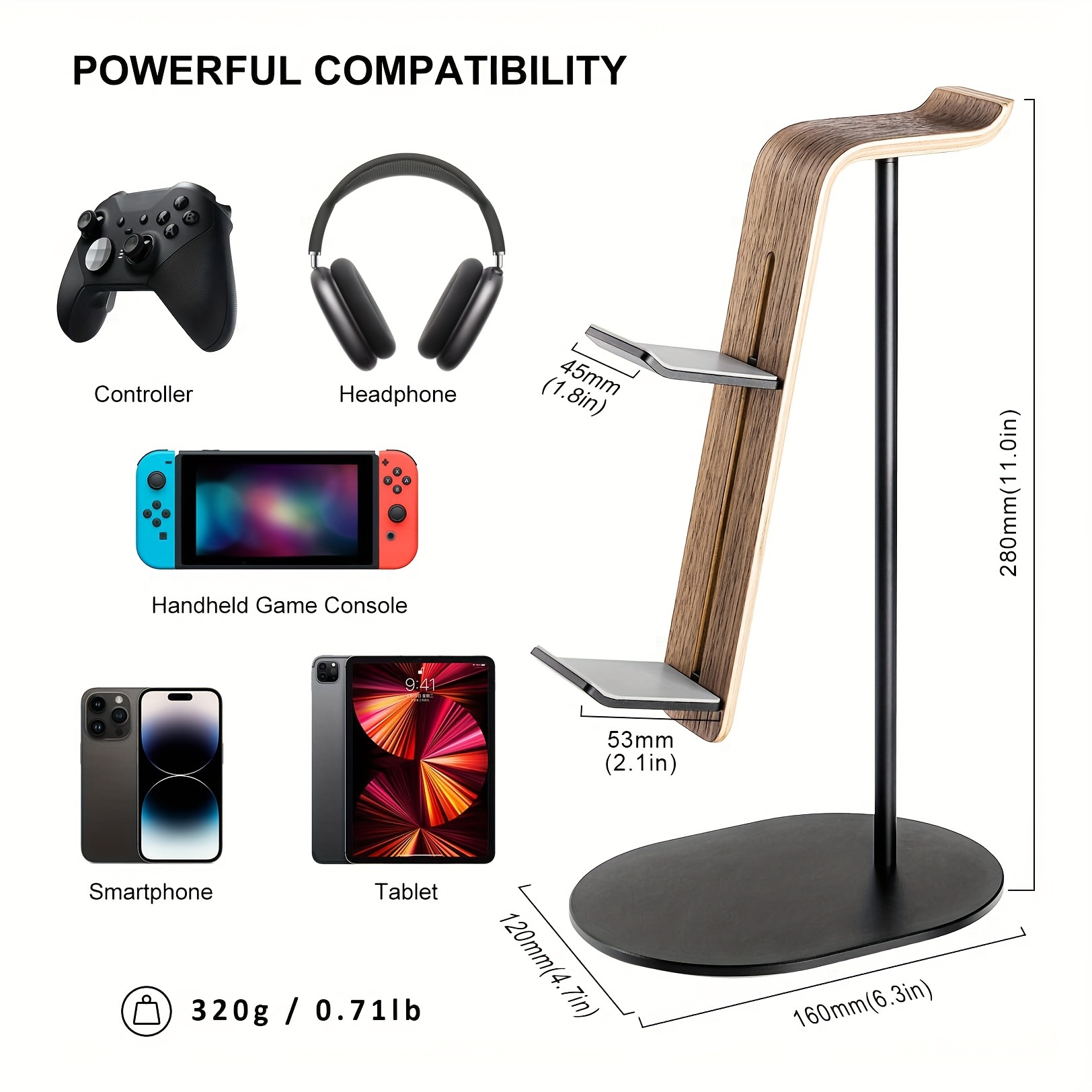 Wooden Controller & Headset Ho - Gaming Headphone Accessories 리뷰 및 가격