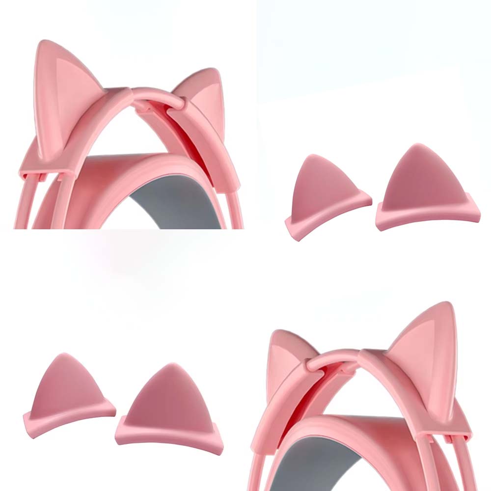 Pink Silicone Cat Ears Pendant - Gaming Accessories Girls 리뷰 및 가격