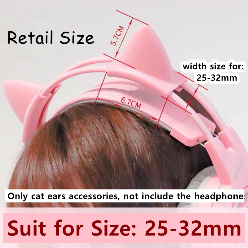 Pink Silicone Cat Ears Pendant - Gaming Accessories Girls 리뷰 및 가격