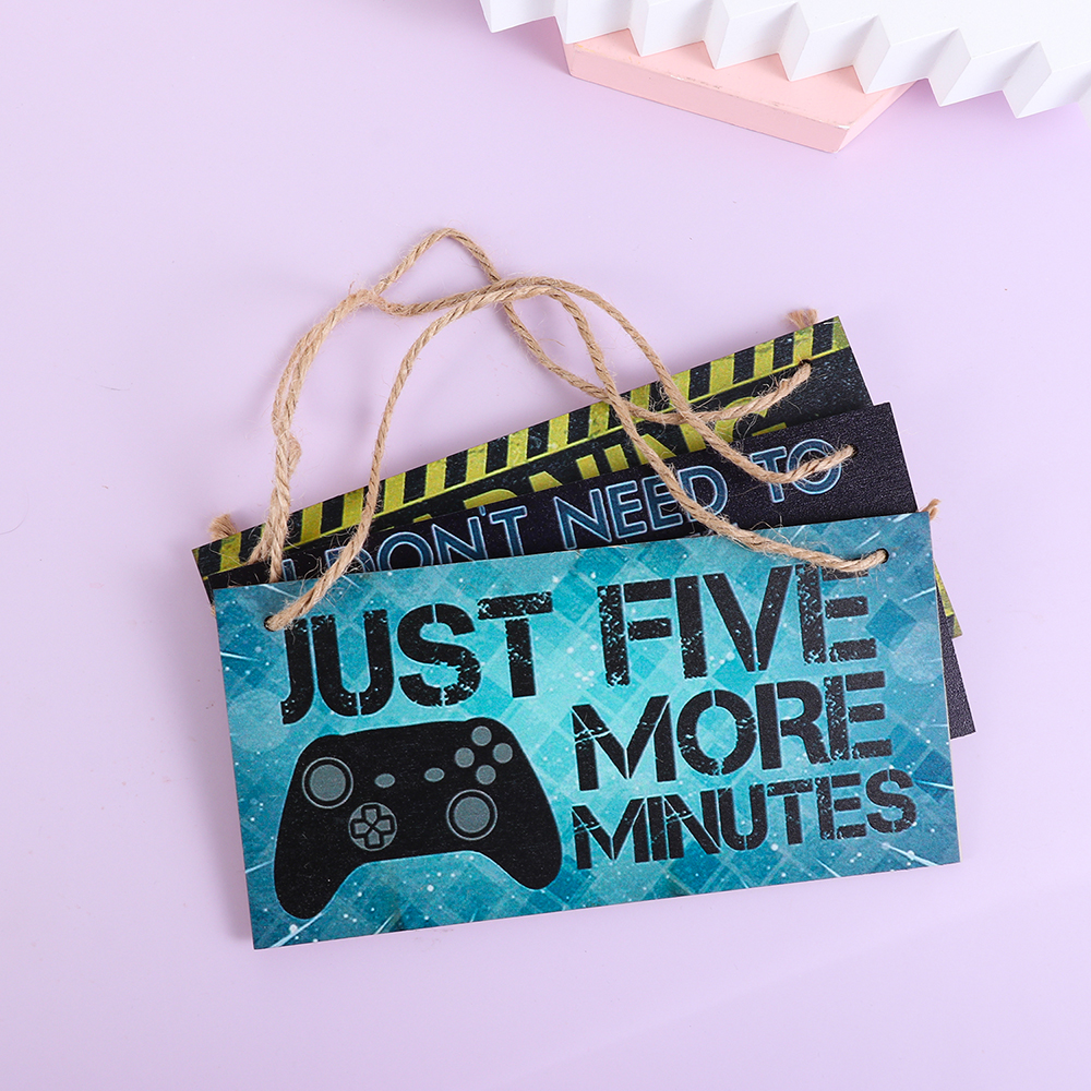 1PC Gaming Room Sign Wood Plaq - Gaming Accessories Boys 리뷰 및 가격