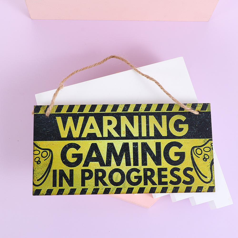 1PC Gaming Room Sign Wood Plaq - Gaming Accessories Boys 리뷰 및 가격
