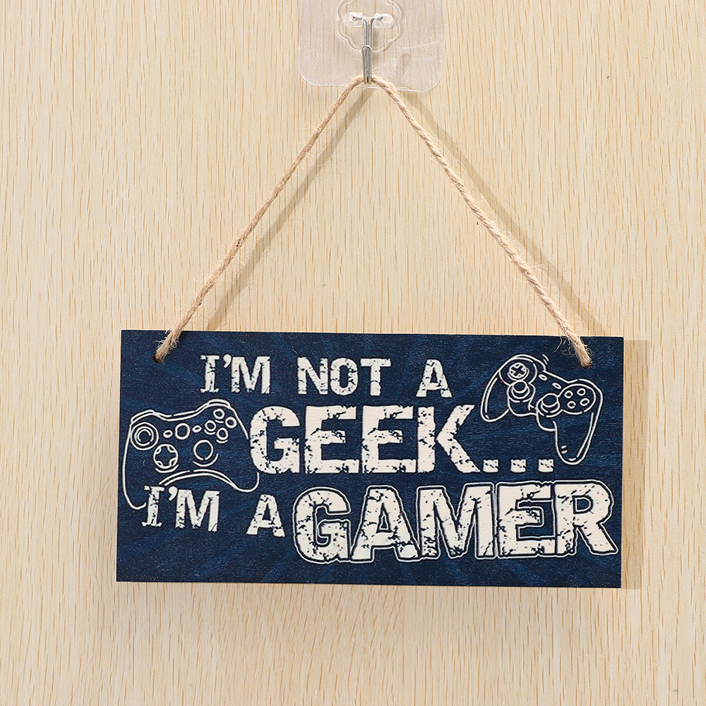 1PC Gaming Room Sign Wood Plaq - Gaming Accessories Boys 리뷰 및 가격