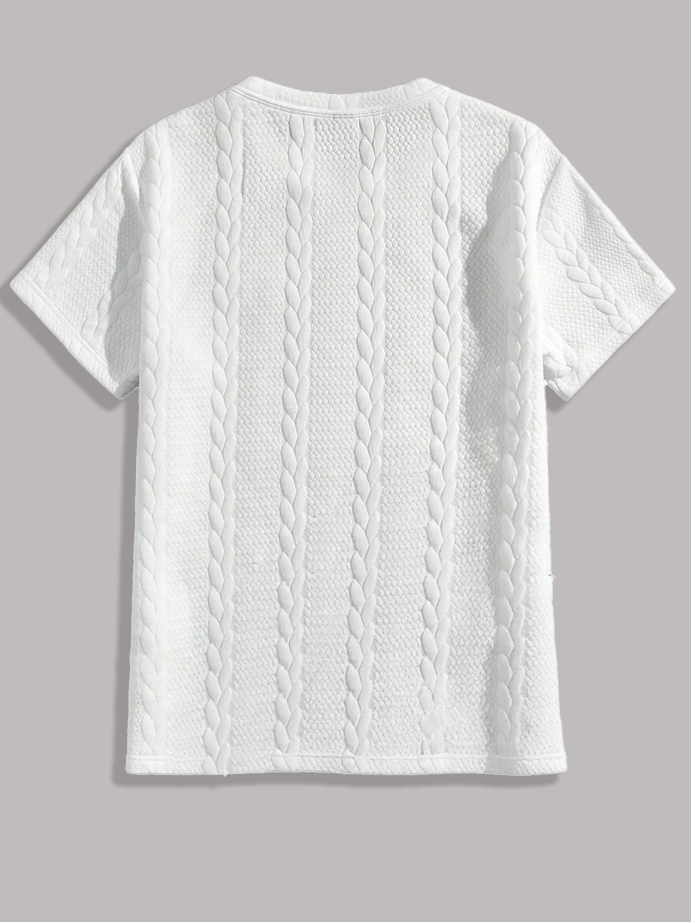 Men's Cable-Knit Jacquard Text - Cable Sleeve Braided 리뷰 및 가격